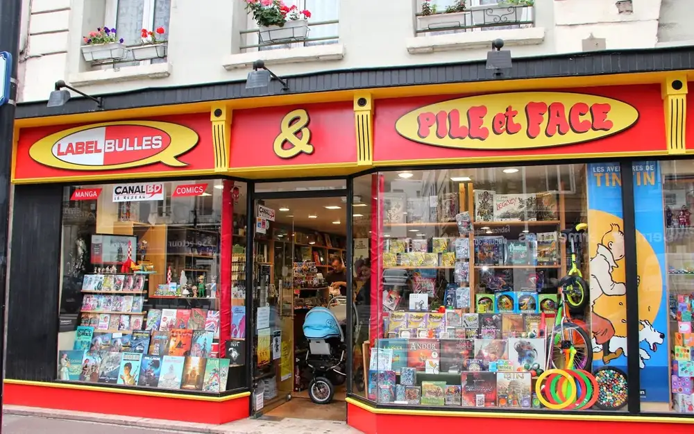 Devanture de Label Bulles & Pile et Face