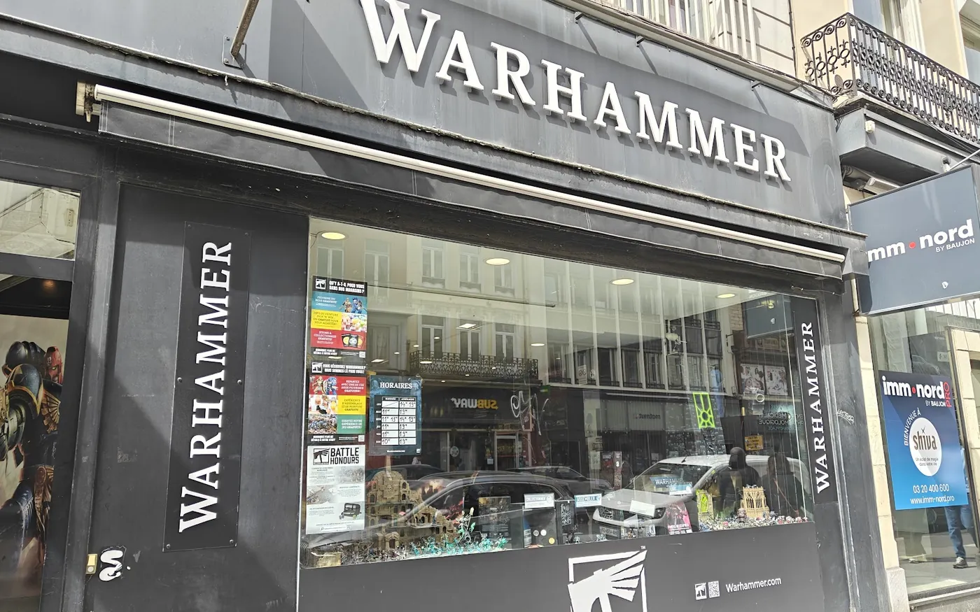 Devanture de Warhammer Lille (Games Workshop)