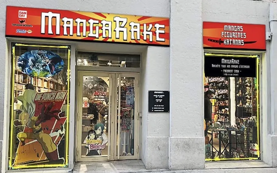 Devanture de Mangarake (ex-Manga Story Lyon)
