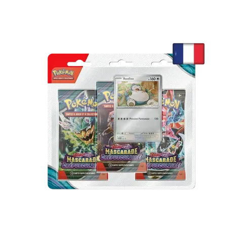 Tripack 3 boosters Écarlate et Violet : Mascarade Crépusculaire