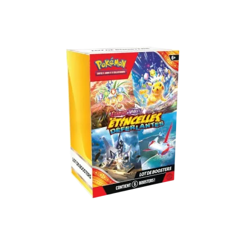 Lot de 6 boosters (bundle) Écarlate et Violet : Étincelles Déferlantes
