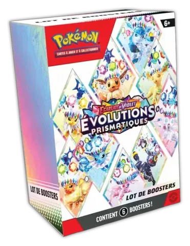 Lot de 6 boosters (bundle) Évolutions Prismatiques