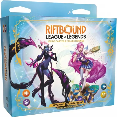 Decks de confrontation Riftbound Radiance Séraphine vs Evelynn