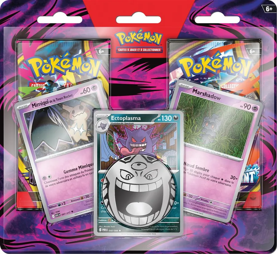 Duopack 2 boosters Mimiqui, Ectoplasma et Marshadow (octobre 2026)