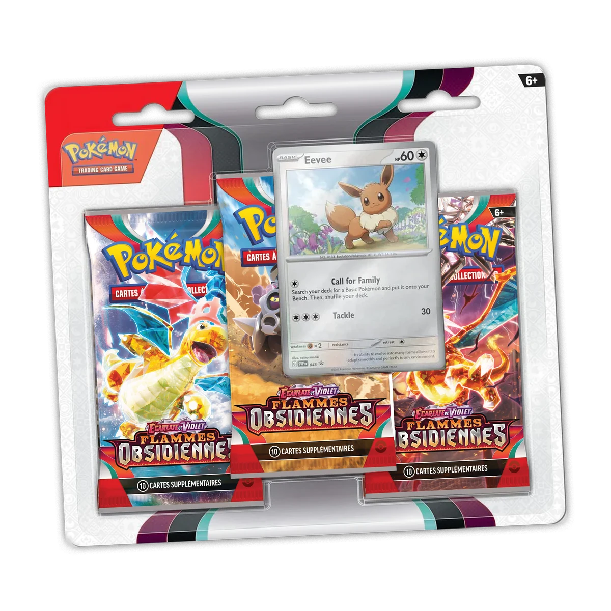 Tripack 3 boosters Écarlate et Violet : Flammes Obsidiennes