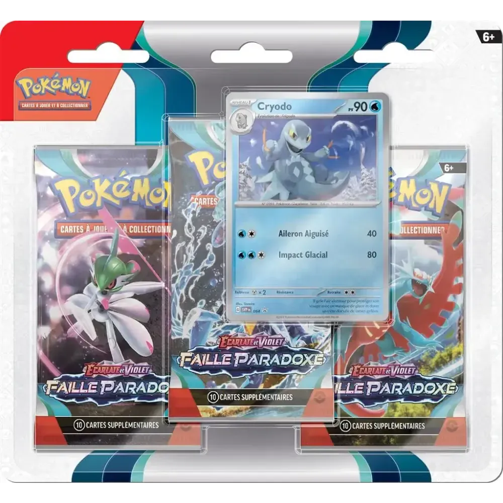 Tripack 3 boosters Écarlate et Violet : Faille Paradoxe