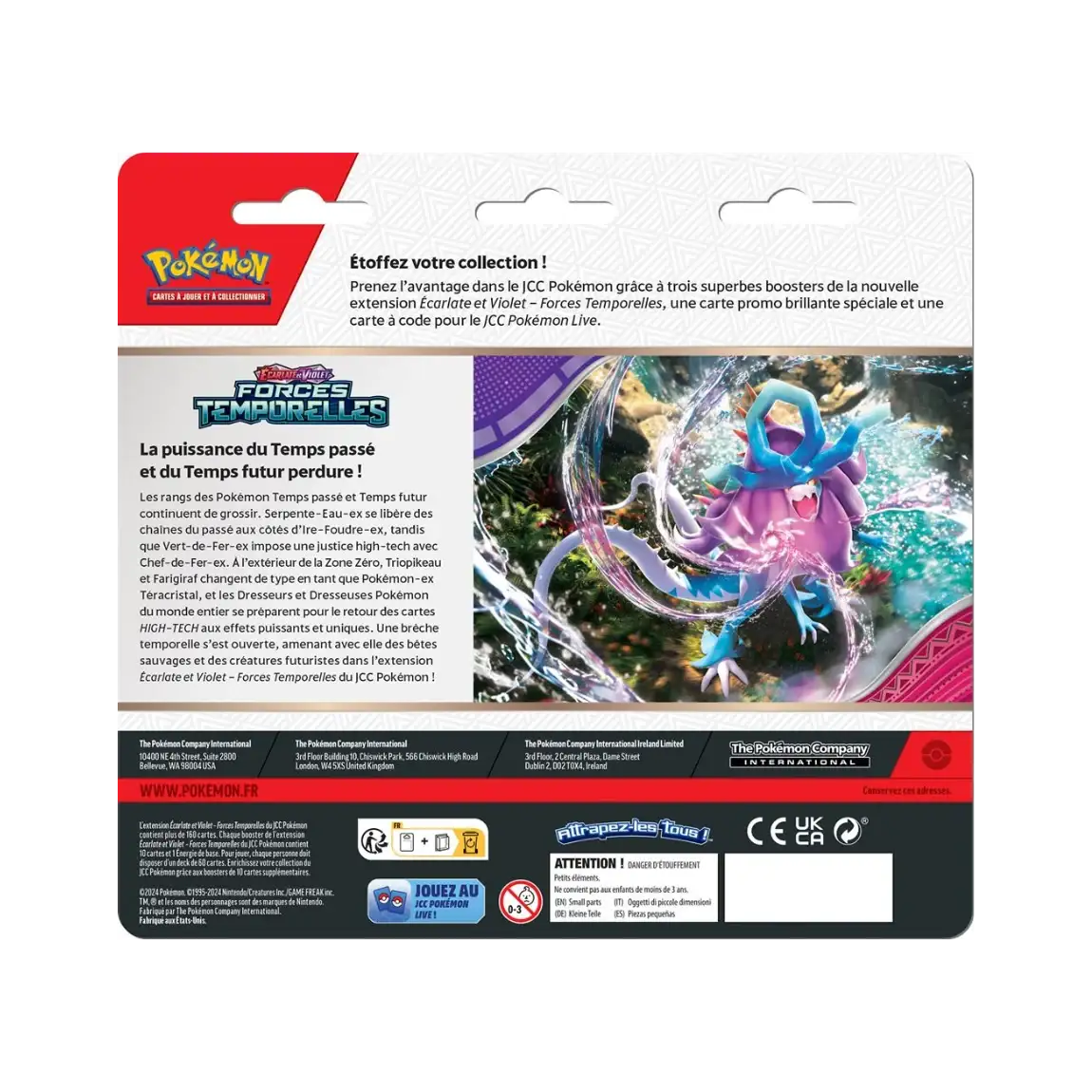 Tripack 3 boosters Écarlate et Violet : Forces Temporelles