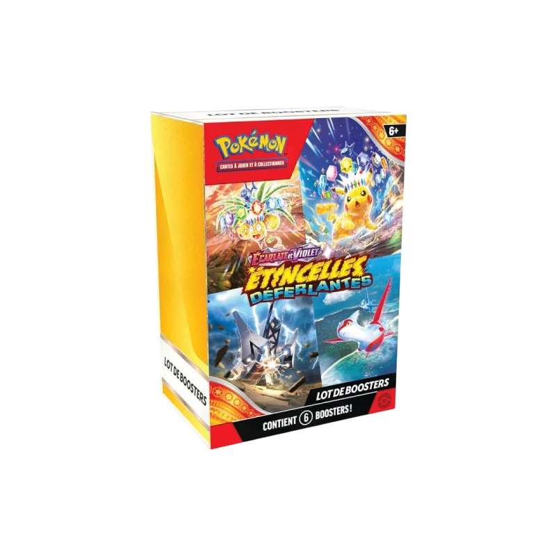 Lot de 6 boosters (bundle) Écarlate et Violet : Étincelles Déferlantes