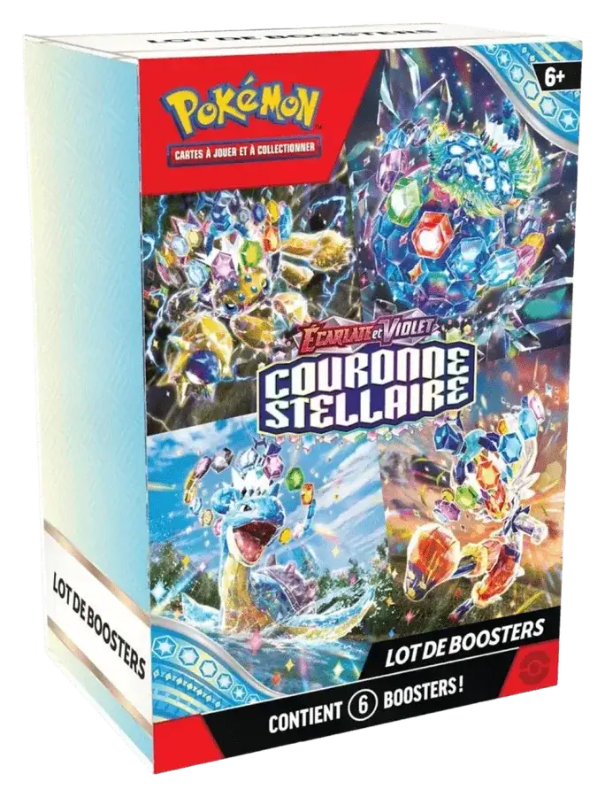 Lot de 6 boosters (bundle) Écarlate et Violet : Couronne Stellaire