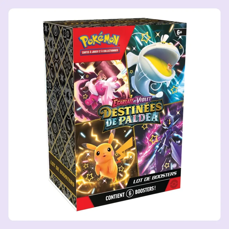 Lot de 6 boosters (bundle) Destinées de Paldea